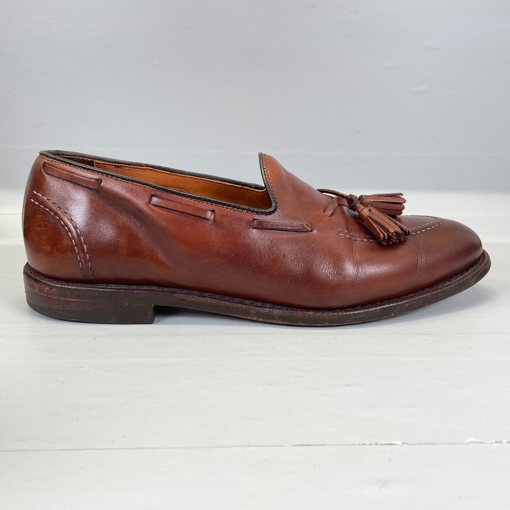 Allen Edmonds Acheson Tassel Loafers Mens Size 9.5 D Brown Leather Dress Shoes